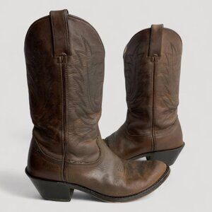 Durango 11" Brown Leather Cowgirl Western Boots Women's 6.5 M